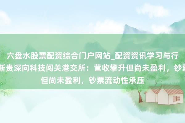 六盘水股票配资综合门户网站_配资资讯学习与行情说明 重卡新贵深向科技闯关港交所：营收攀升但尚未盈利，钞票流动性承压