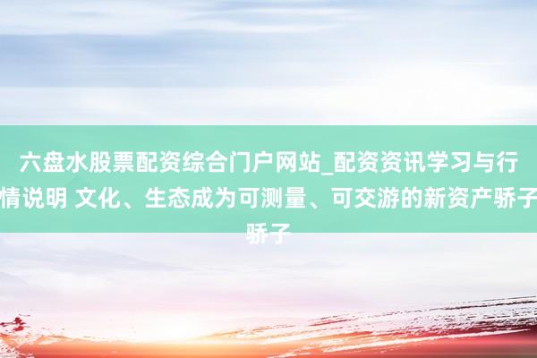 六盘水股票配资综合门户网站_配资资讯学习与行情说明 文化、生态成为可测量、可交游的新资产骄子